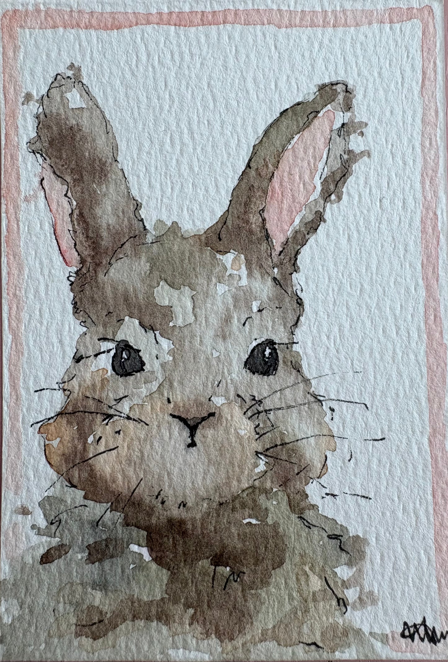 baby bunny watercolor