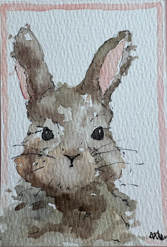 baby bunny watercolor